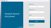 Modern UI giriş paneli