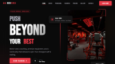 Spor salonu için modern ve etkili web sitesi
