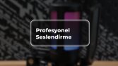 Seslendirdiğim Çalışmalar
