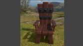 Low-Poly 3D Taht Modeli