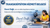 Profesyonel Transkripsiyon Hizmeti