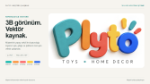 Plyto için 3B logo vektörleştirme