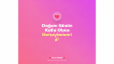 Sevgili için doğum günü hediye website tasarımı.