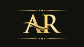 Premium Gold Monogram Logo Tasarımı | "AR" harf kombinasyonu
