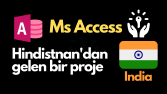 Ms Access içerikli Hindistan'dan gelen bir proje