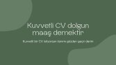 Etkili CV Yazımı