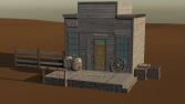 3D WESTERN EV TASARIMI