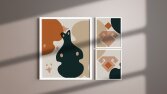 Otantik poster tasarımı ve Minimal logolar