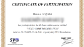 Video Game Localization Certificate