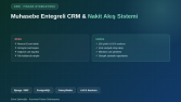 Muhasebe Entegreli CRM ve Nakit Akış Sistemi