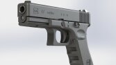 Glock 17 Pistol SolidWorks 3D Model