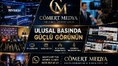 🚀 Markanızı ulusal medyada görünür hale getirin. Basın bülteni, TV haberleri ve profesyonel PR çözümleri için Cömert Medya yanınızda.