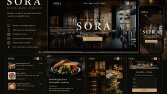 SORA | Modern Restoran Web Sitesi Tasarımı ve Geliştirme