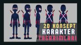 2D Karakter tasarımlarım