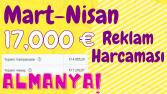 Almanya - Google 2 Ayda 170,000 TL Reklam Harcaması
