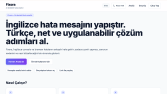 Fixora | Yapay Zekâ Destekli Hata Analiz Uygulaması