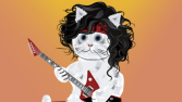 Guitarist Cat NFT tasarımı