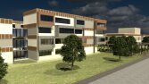 3D render kültür merkezi
