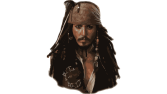 Captain Jack Sparrow realistic illustration
