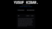 Yusuf Kibar Portfolyo Web Sitesi
