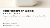 Elektronik Ürünü için Ürün Açıklaması (Örnek)