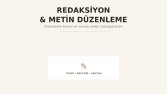 Otel Tanıtım Metni | Redaksiyon ve Metin Düzenleme