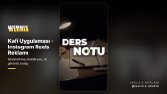 Kafi Uygulaması – Instagram Reels Reklamı