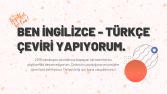 Ben İngilizce-Türkçe çeviri yapıyorum!