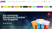 Bubble tea Romanya E-ticaret B2B sitesi 
