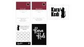 Kara Kedi Coffee Shop Kartvizit ve içecek kartı