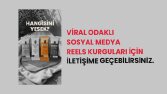 Sosyal medya viral reels çalışması