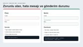 Web Form Düzeltme — Doğrulama ve Test