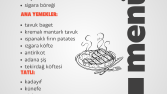 lokanta menüsü sade ve modern