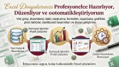 Excel dosyalarınızı profesyonelce hazırlayabilirim