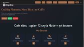 Modern Web Siteleri yaptım kafe/araç/mimar
