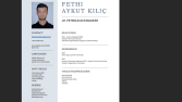 İngilizce Olarak Hazırladığım Bir Cv