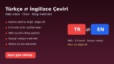 Ürün Açıklaması Çevirisi (TR - EN)
