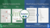 Hızlı Excel Veri Girişi, Düzenleme ve Word Dizgi İşlemleri