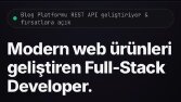 Modern & Responsive Kişisel Portfolyo Web Sitesi 