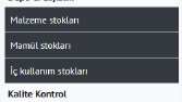 Satınalma, Depo, Lojistik, Kalite kontrol