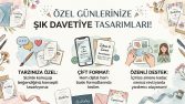 Düğün, Nişan ve Etkinlik Davetiye Tasarımları