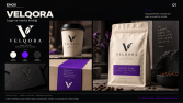 VELQORA — Kahve markası, logo ve kartvizit
