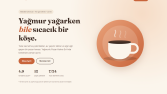 Örnek Çalışma - Kafe Tanıtım Sayfası (Landing Page)