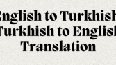 Active, Türkçe-İngilizce/İngilizce-Türkçe Çeviri