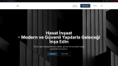 Hasat İnşaat – Kurumsal Web Sitesi Tasarımı Kartvizit Tarzı