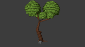 Low Poly 3D Ağaç
