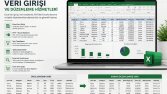 Excel Veri Girişi ve Düzenleme Örnek Çalışması
