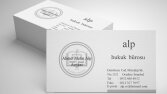 Hukuk Bürosu - Kartvizit Tasarımı