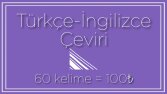 Türkçe-İngilizce Çeviri