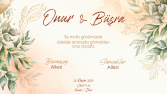 Onur&Büşra Davetiye Tasarımı 